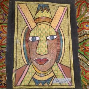 Kayode Buraimoh Stylized Mixed Media Portrait, 2010